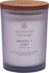 Candle Scented Candles Serenity Calm Lavender Thyme Peace Tranquility Cashmere Jasmine Medium 2 Pack