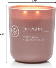 Candle Intentions Collection Candle Be Calm Relax and let go Coconut Santal 13 oz Home Décor