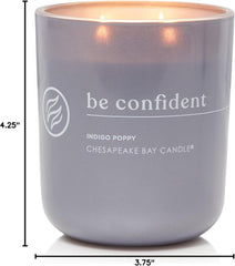 Candle Intentions Collection Candle Be Confident You are enough Indigo Poppy 13 oz Home Décor
