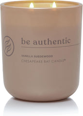 Candle Intentions Collection Candle Be Authentic Embrace Your True self Vanilla Suedewood 13 oz Home Décor