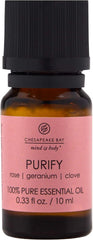 Candle 100 Pure Essential Diffuser Oil 10ml Purify Rose Geranium Clove