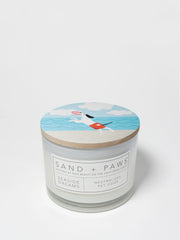 Sand + Paws Seaside Dreams 12 oz scented candle
