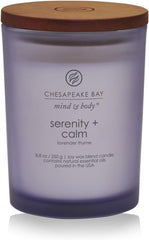 Candle Medium Jar Scented Candle Serenity Calm Lavender Thyme Home Décor Orange Gifting Idea Burn Time of 50 Hours