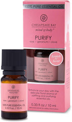 Candle 100 Pure Essential Diffuser Oil 10ml Purify Rose Geranium Clove