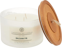 Candle PT40037 3 Wick Scented Candle Balsam Fir Coffee Table Jar Brown