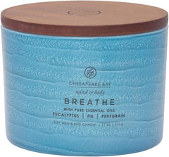 Candle Mind Body Serenity Scented Candle Breathe with Pure Essential Oils Eucalyptus Fir Petitgrain Coffee Table