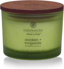 Candle Scented Candle Awaken Invigorate Lemongrass Eucalyptus Coffee Table