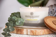 Candle 3 Wick Scented Candle Pineapple Thyme Coffee Table Jar