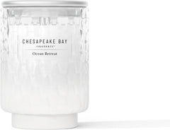 8oz Ocean Retreat Scented Candle Mood Evoking Fragrance Textured Sea Glass Inspired Jar Premium Soy Blend Wax with Essential Oils Coastal Fragrance for Home Décor or Gifting