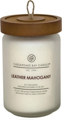 Candle PT40025 Scented Candle Leather Mahogany Large Jar