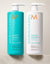 Frizz Control Shampoo Conditioner Liter Bundle