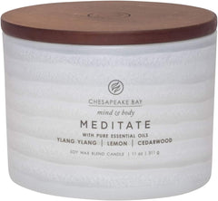 Candle Mind Body Serenity Scented Candle Meditate with Pure Essential Oils Ylang Ylang Lemon Cedarwood Coffee Table