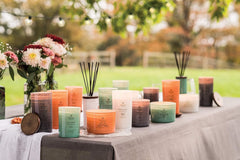 Candle Mind Body Serenity Scented Candle Uplift with Pure Essential Oils Orange Pear Lemon Cedarwood Large