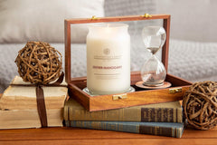Candle PT40025 Scented Candle Leather Mahogany Large Jar