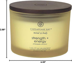 Candle Scented Candle Strength Energy Pineapple Coconut 3 Wick Coffee Table Jar Home Décor