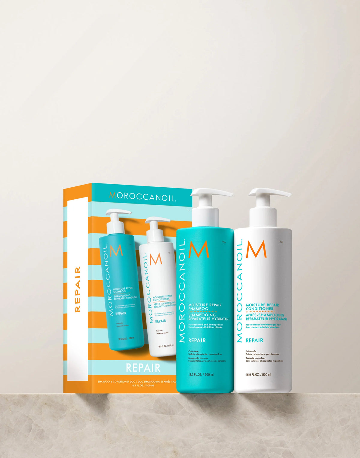 Moisture Repair Shampoo Conditioner Half Liter Set
