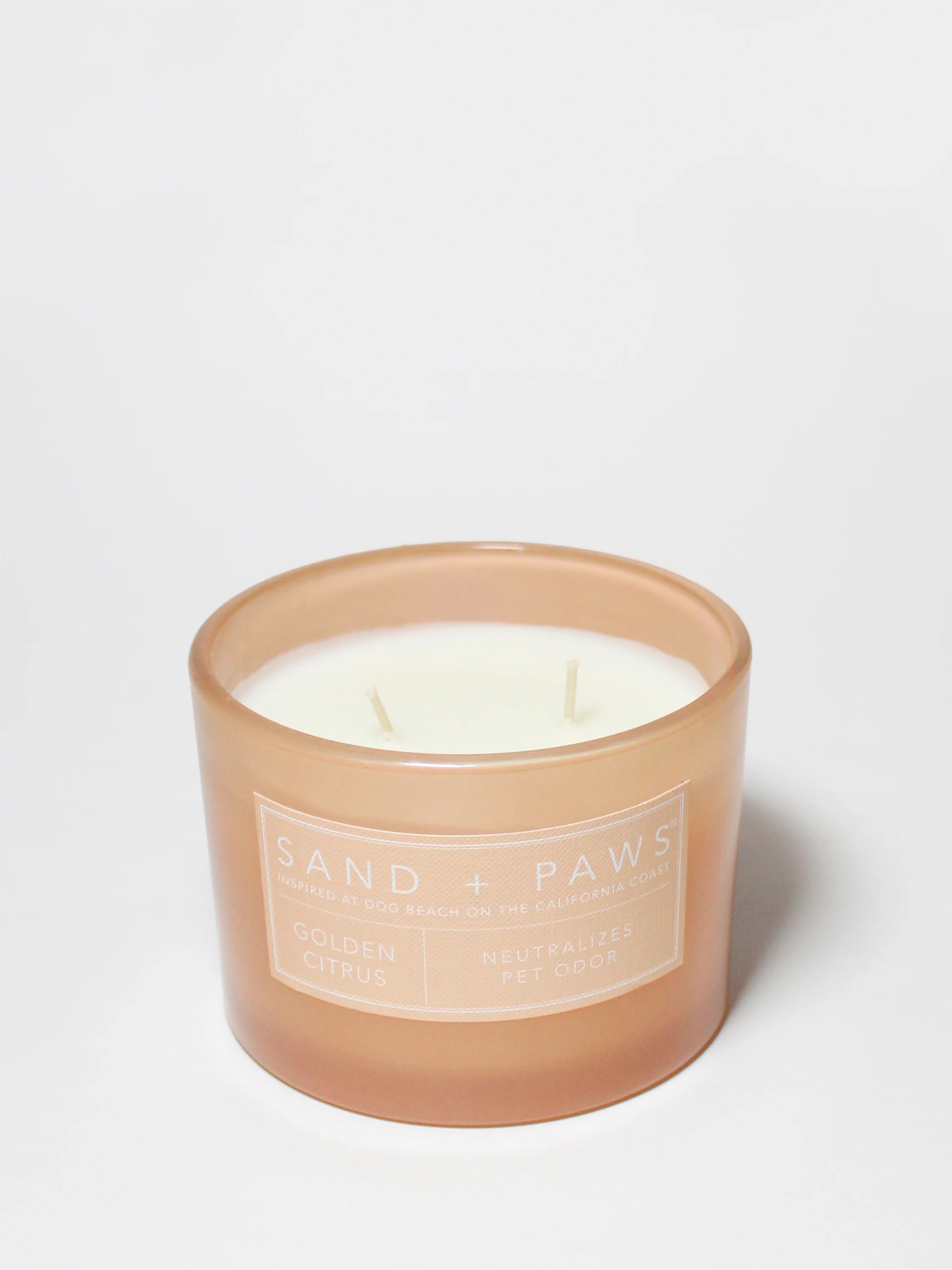 Sand + Paws Golden Citrus 12 oz scented candle