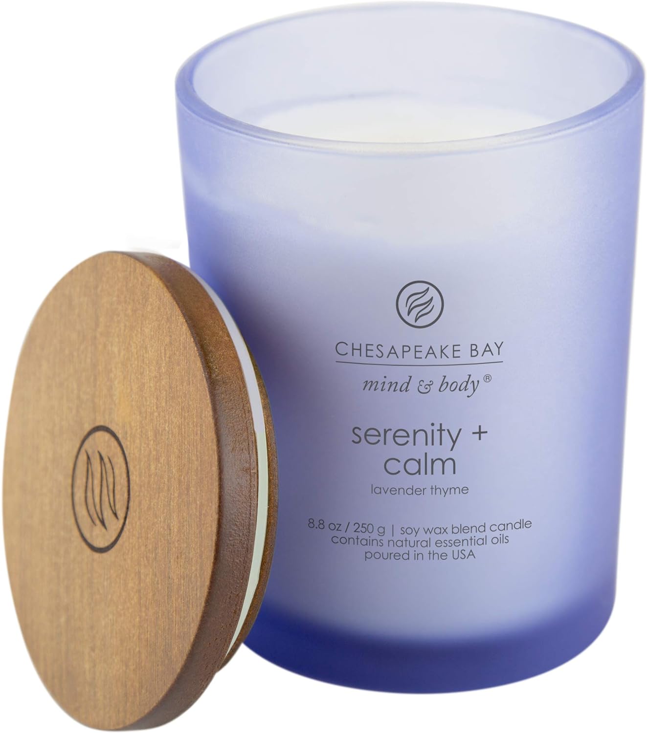 Candle Medium Jar Scented Candle Serenity Calm Lavender Thyme Home Décor Orange Gifting Idea Burn Time of 50 Hours Pack of 4
