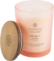 Candle Scented Candles Stillness Purity Rose Water Medium 2 Pack