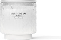 11oz Ocean Retreat Scented Candle Mood Evoking Fragrance Textured Sea Glass Inspired Jar Premium Soy Blend Wax with Essential Oils Coastal Fragrance for Home Décor or Gifting