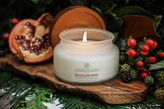 Candle Scented Candle Woodland Berry Small White