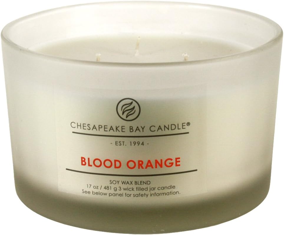 Candle PT18456 3 Wick Scented Candle Blood Orange Coffee Table Jar