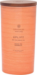 Candle Mind Body Serenity Scented Candle Uplift with Pure Essential Oils Orange Pear Lemon Cedarwood Large