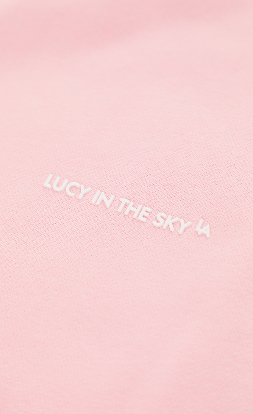 Oversize Zip Up Hoodie in Pink