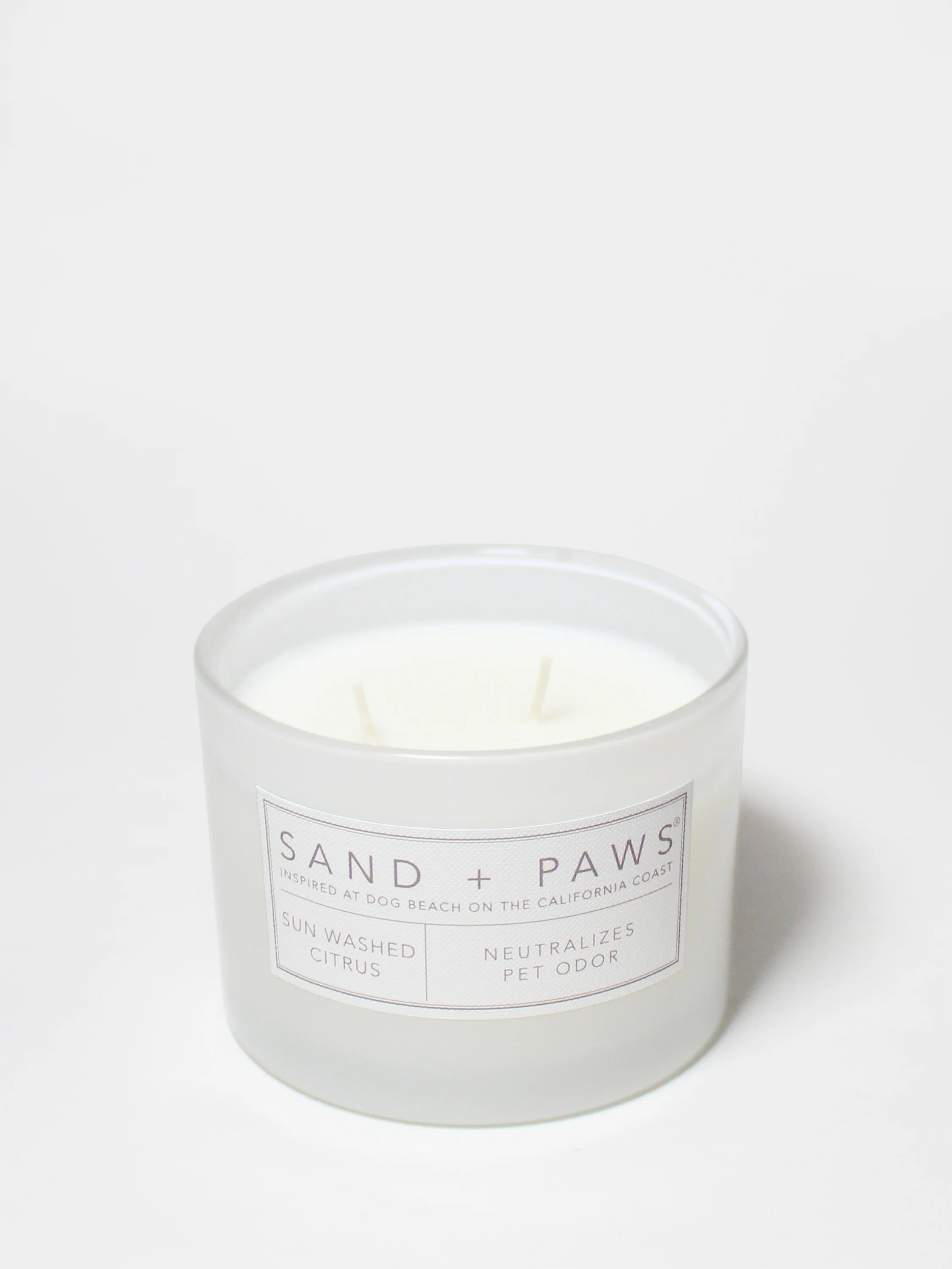 Sand + Paws Sun Washed Citrus 12 oz scented candle