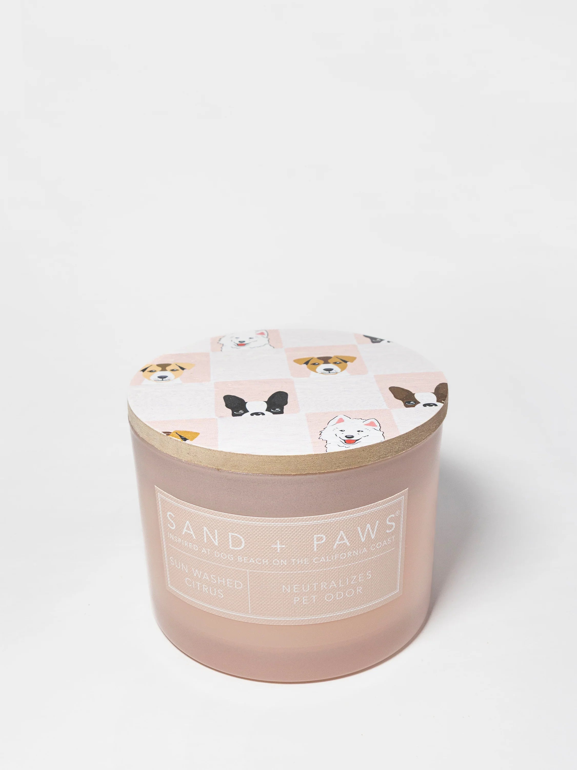 Sand + Paws Sun Washed Citrus 12 oz scented candle