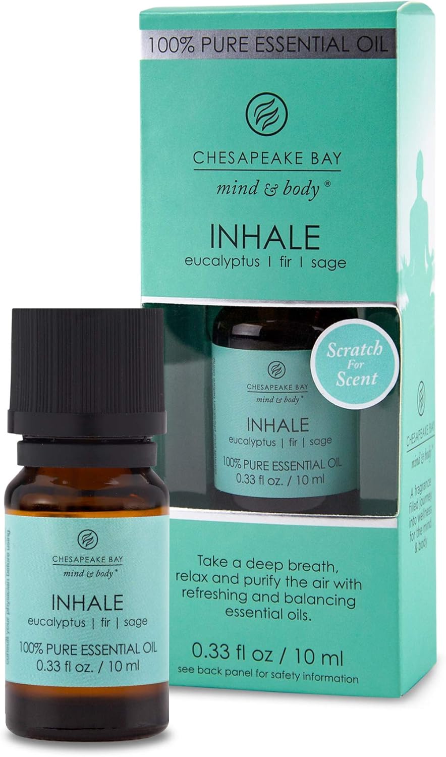 Candle PT40936 100 Pure Essential Diffuser Oil 10ml Inhale Eucalyptus Fir Sage