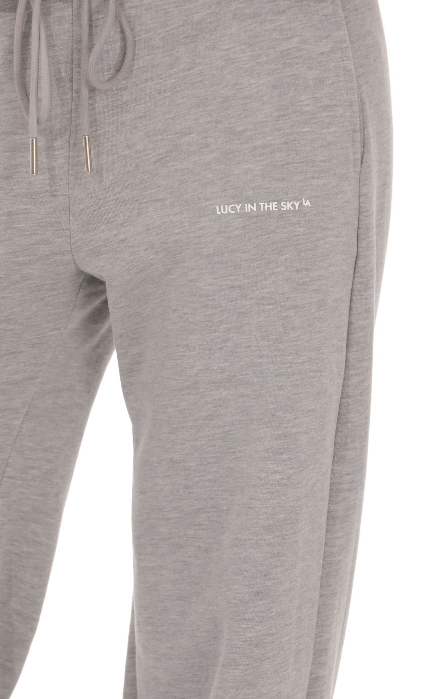 Fleece Straight Sweatpants in Grey