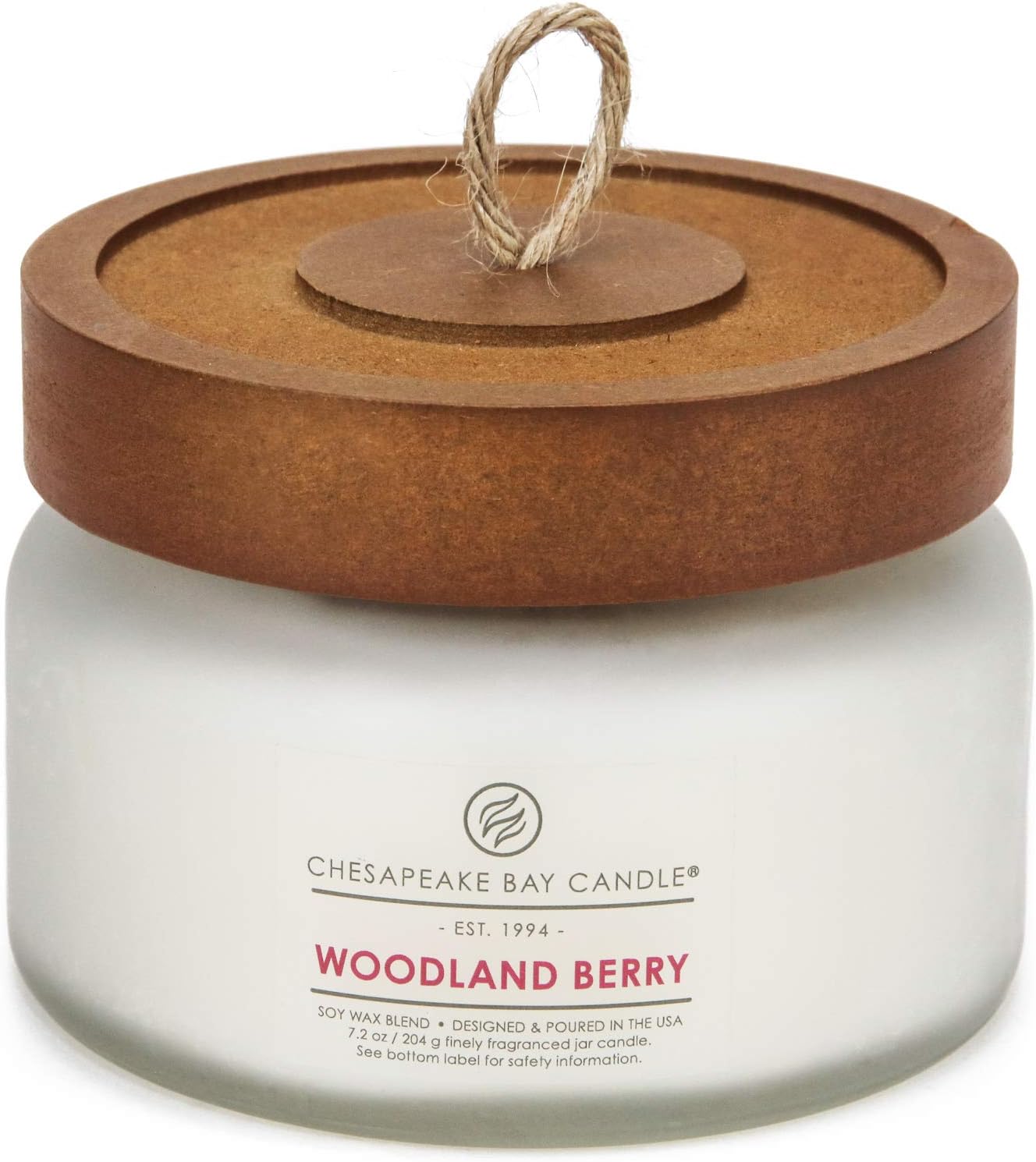 Candle Scented Candle Woodland Berry Small White