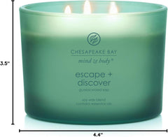 Candle Escape Discover 3 Wick Coffee Table Jar