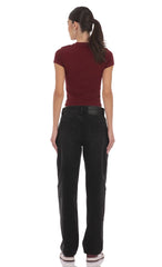 Barrel Jeans in Black