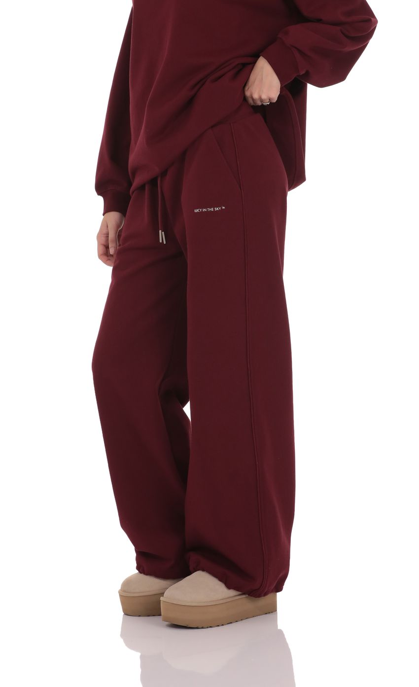 Lucy Sweatpants in Burgundy