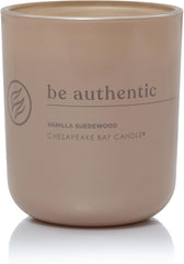 Candle Intentions Collection Candle Be Authentic Embrace Your True self Vanilla Suedewood 13 oz Home Décor