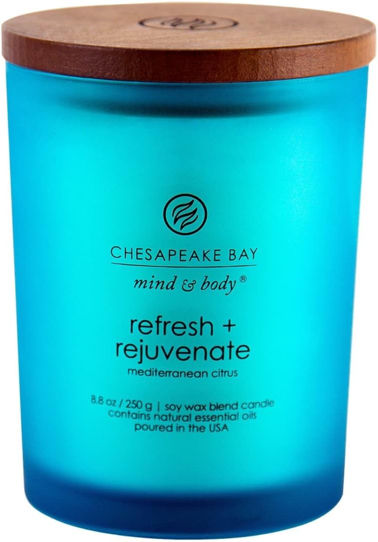 Candle PT41312 Scented Candle Refresh Rejuvenate Mediterranean Citrus Medium Home Décor