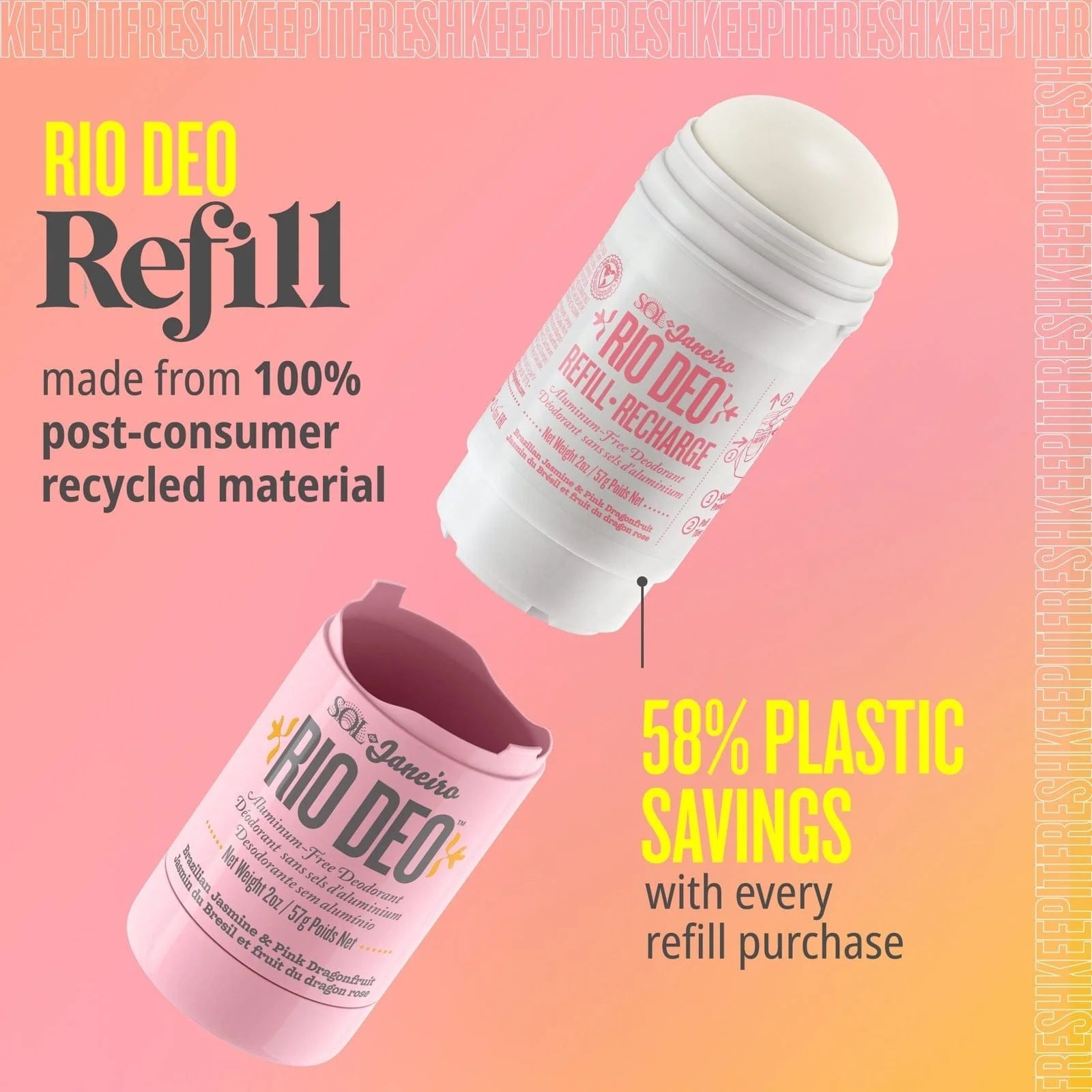 Rio Deo Aluminum Free Deodorant Cheirosa 68
