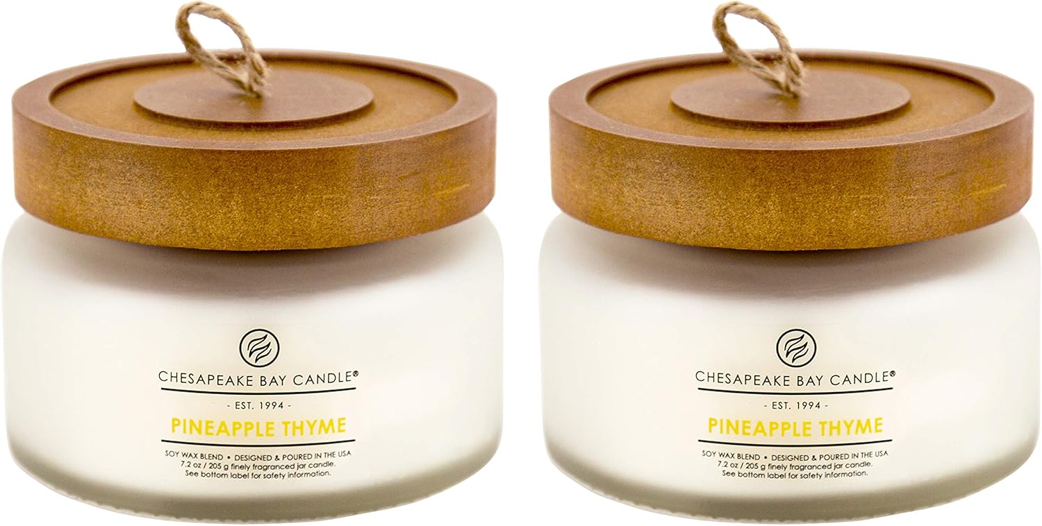 Candle Scented Candle Pineapple Thyme Small 2 Pack