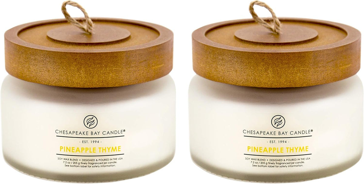 Candle Scented Candle Pineapple Thyme Small 2 Pack