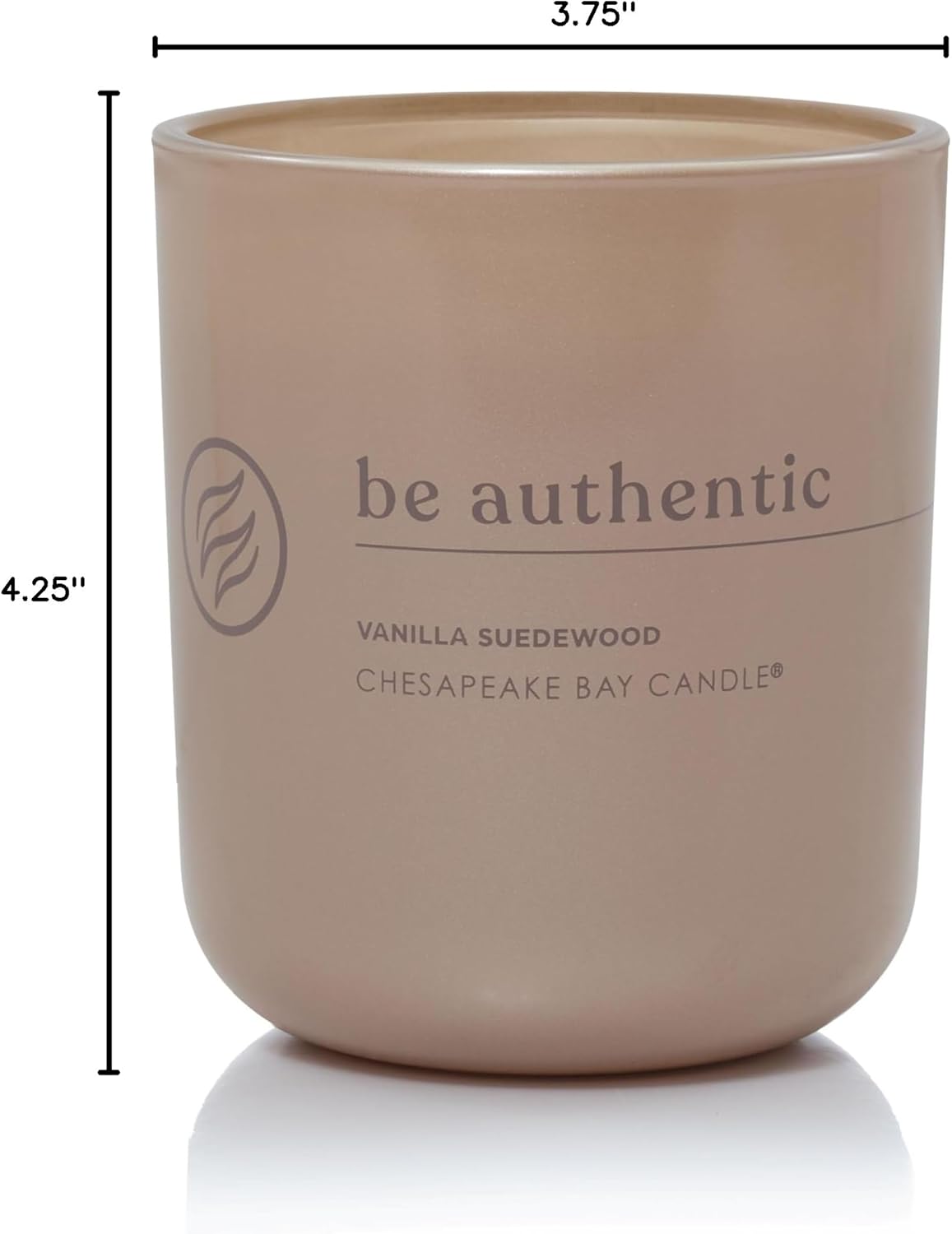 Candle Intentions Collection Candle Be Authentic Embrace Your True self Vanilla Suedewood 13 oz Home Décor