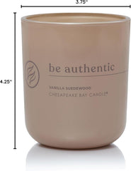Candle Intentions Collection Candle Be Authentic Embrace Your True self Vanilla Suedewood 13 oz Home Décor