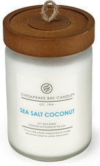 Candle Scented Candle Sea Salt Coconut Large Jar 19 Ounce