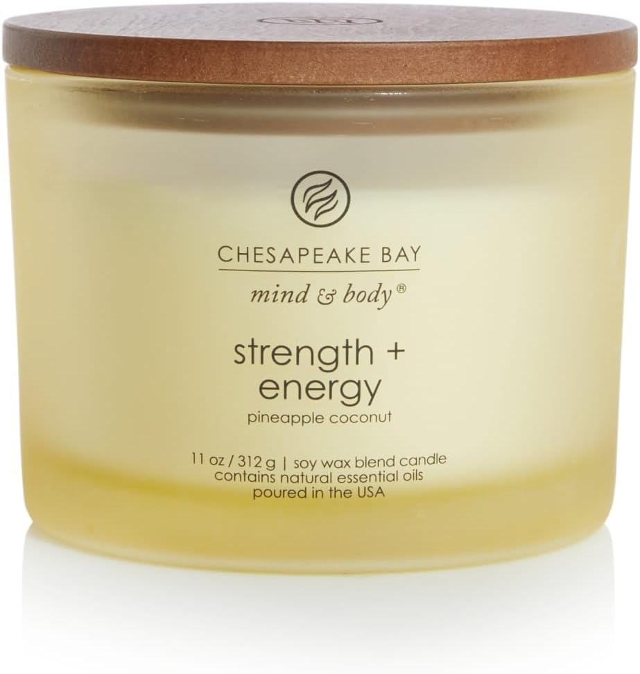 Candle Scented Candle Strength Energy Pineapple Coconut 3 Wick Coffee Table Jar Home Décor