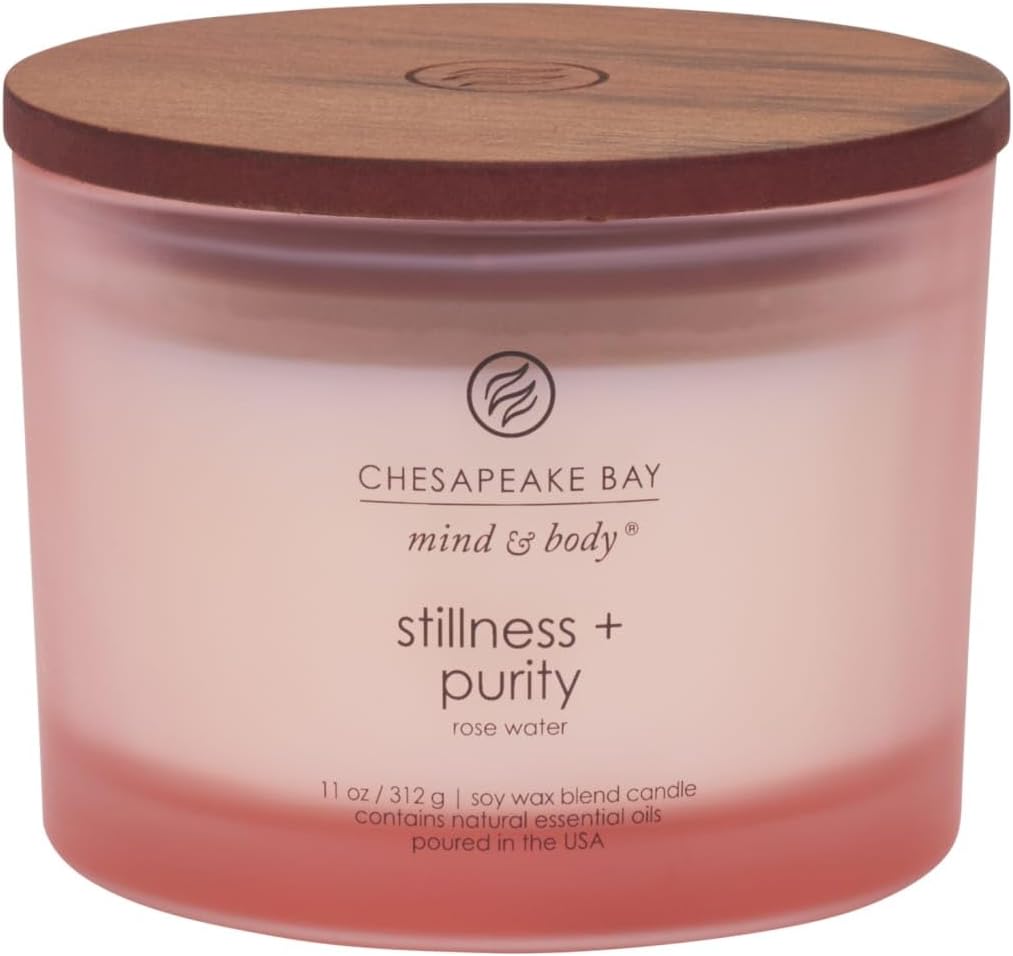 Candle PT40896 Scented Candle Stillness Purity Rose Water Coffee TableOrange Home Décor