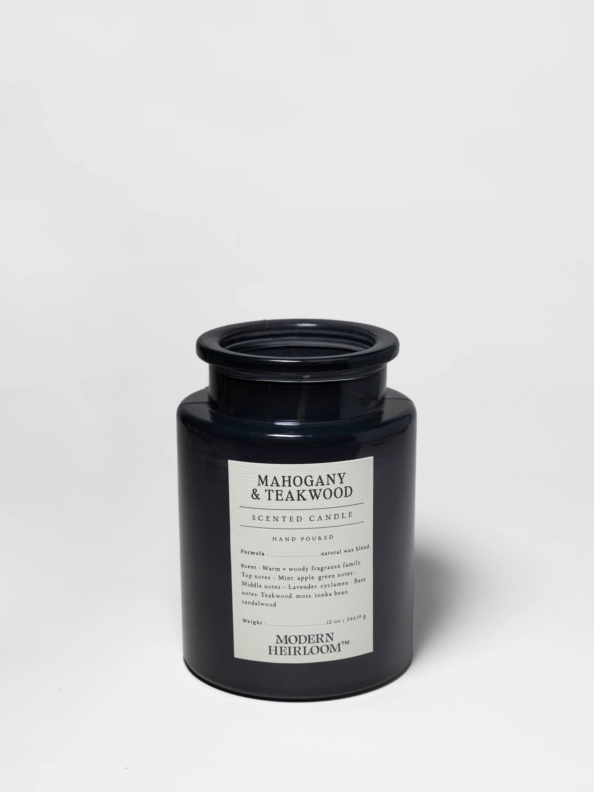 Mahogany & Teakwood 12 oz scented candle
