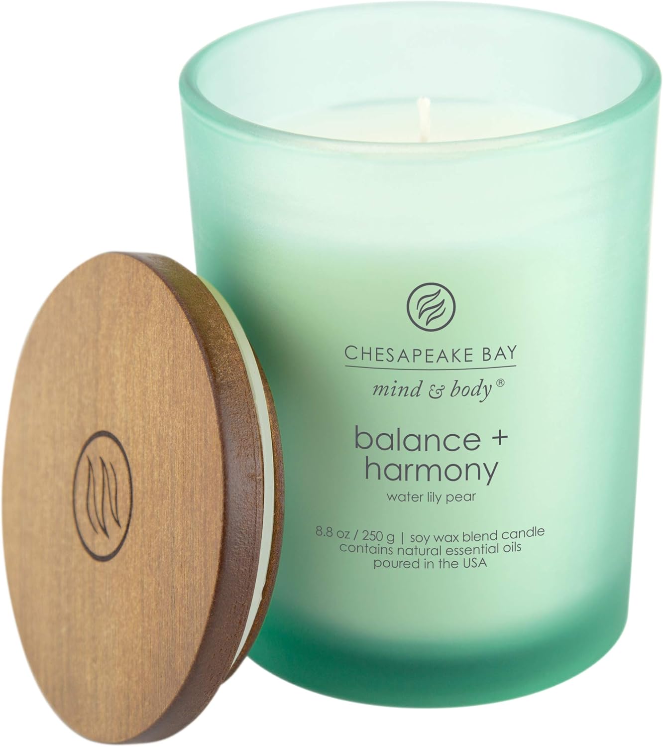 Candle Scented Candle Serenity Calm Lavender Thyme Coffee Table Home Décor Scented Candle Balance Harmony Water Lily Pear Medium Home Décor
