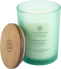 Balance Harmony Scented Candle Water Lily Pear Fragrance 50 Hours Burn Time Warm Decorative Soy Wax Blend Pack of 4
