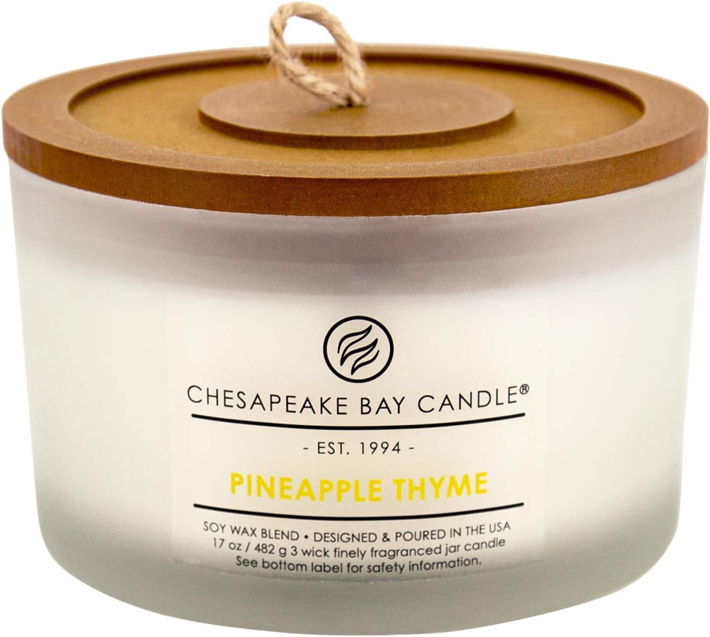 Candle 3 Wick Scented Candle Pineapple Thyme Coffee Table Jar